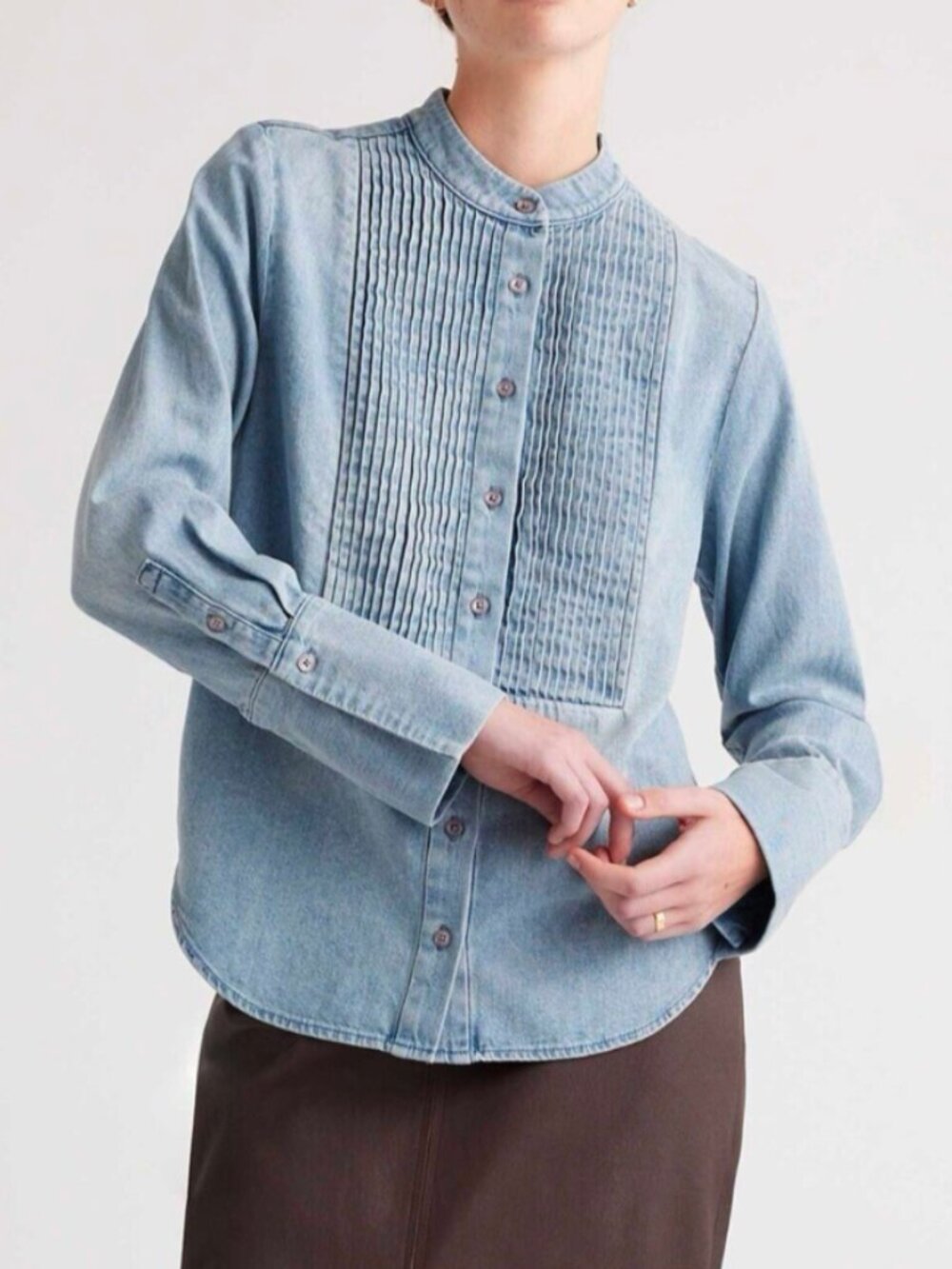 Quince Tuxedo Denim Shirt